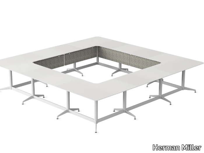 CIVIC - Modular square meeting table _ Herman Miller