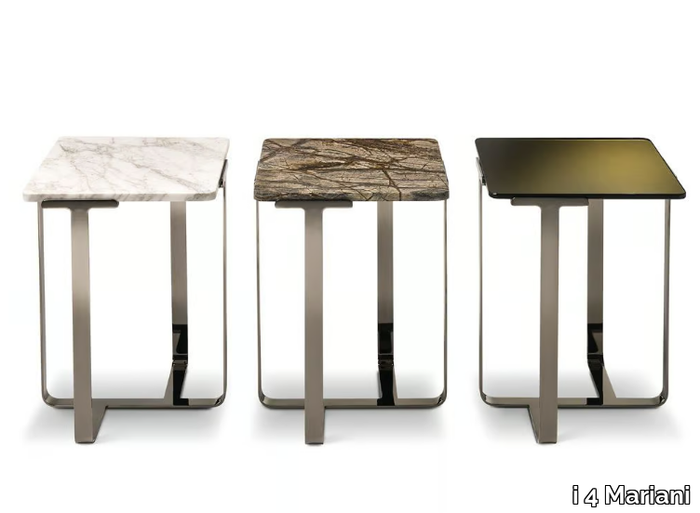 JOSHUA - Square marble high side table _ i 4 Mariani