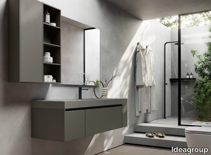 SENSE 07 - Wall-mounted vanity unit _ Ideagroup