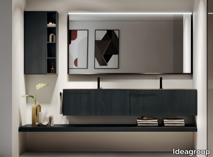 SENSE 08 - Double wall-mounted vanity unit _ Ideagroup