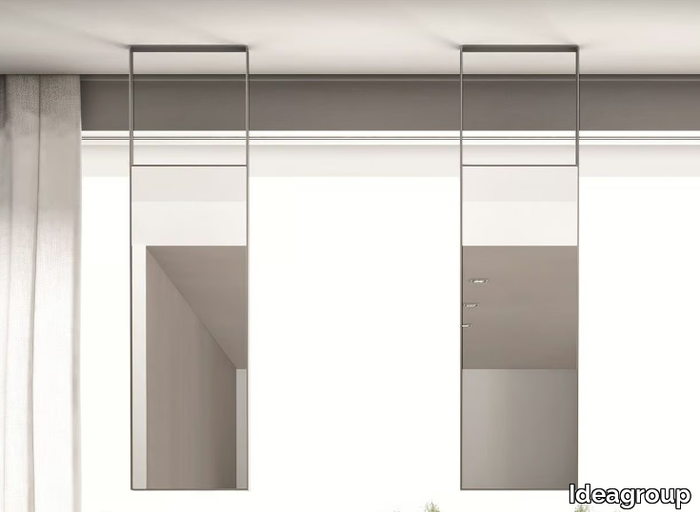 SOFFITTO - Double-sided stainless steel bathroom mirror _ Ideagroup