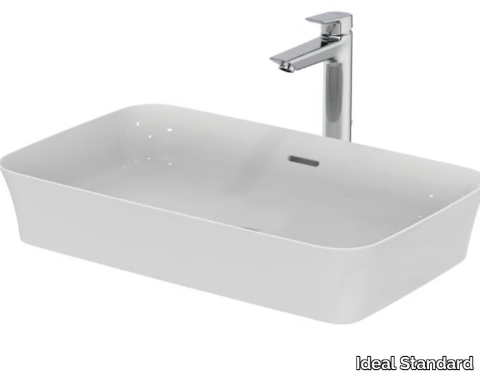 IPALYSS - E1887 - Countertop rectangular Diamatec® washbasin _ Ideal Standard