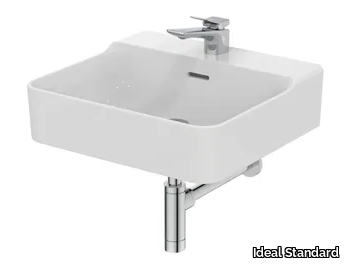 CONCA - T3690 - Wall-mounted rectangular ceramic washbasin _ Ideal Standard