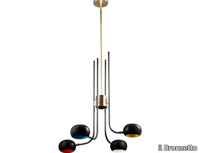 BLOSSOM TULIP 01 - Brass chandelier _ Il Bronzetto