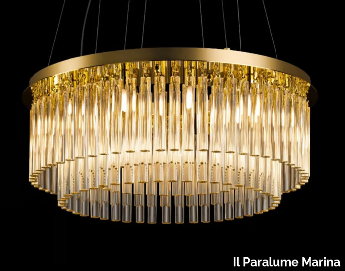 2255/P TONDINI - Handmade Murano glass pendant lamp _ Il Paralume Marina