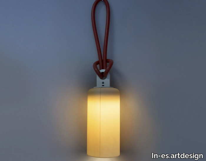 CANDLE 1 BATTERY - Polycarbonate and Laprene battery lamp _ In-es.artdesign