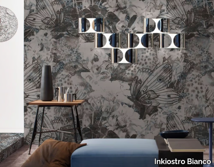 NEST - Panoramic wallpaper with floral pattern _ Inkiostro Bianco