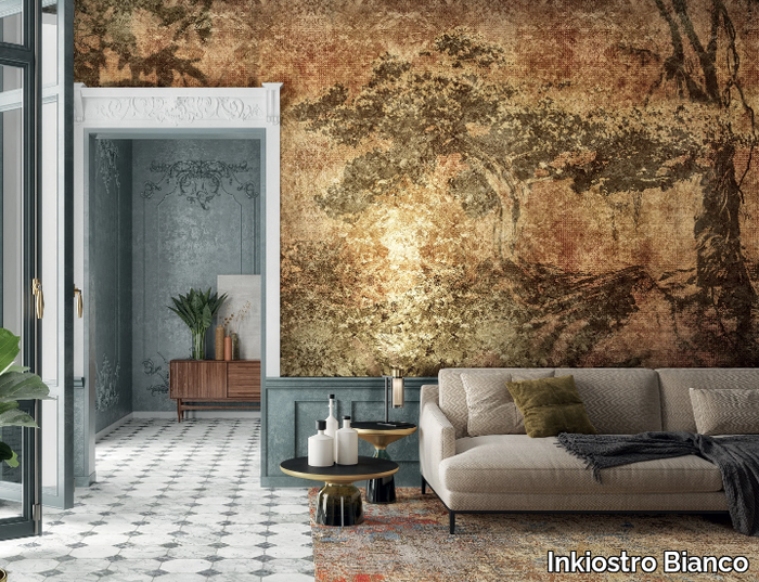 AMBOO - Landscape gold leaf wallpaper _ Inkiostro Bianco