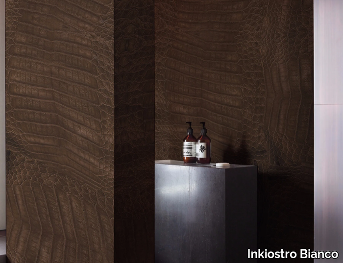 CROCODILE - Panoramic wallpaper leather effect _ Inkiostro Bianco