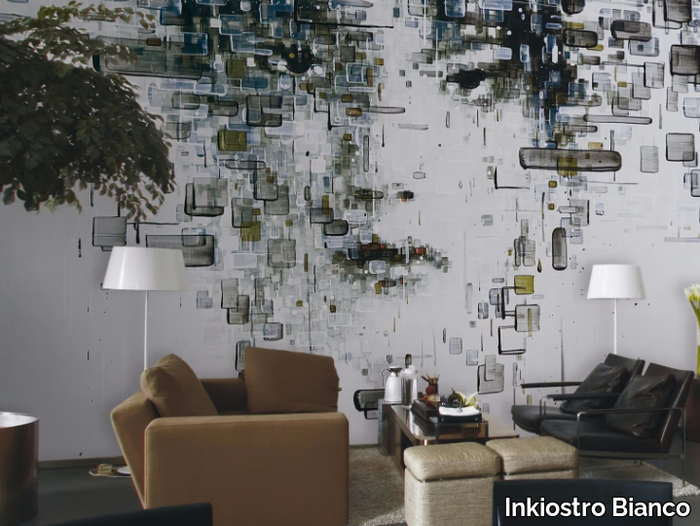 DECODIFICAZIONE 1 - Contemporary style wallpaper _ Inkiostro Bianco