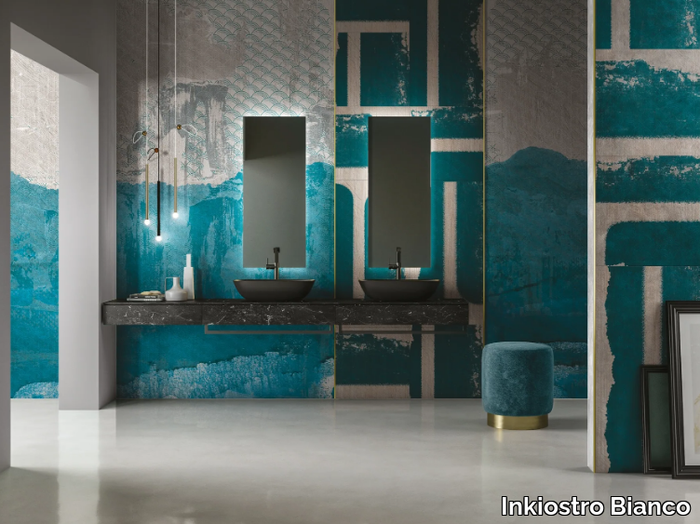 FITFUL EQ - EQ Dekor glass-fibre bathroom wallpaper _ Inkiostro Bianco