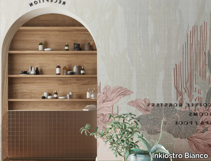 MARINE SOUND - Wallpaper with floral pattern _ Inkiostro Bianco