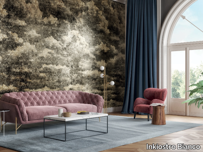 NIMBUS - Gold leaf wallpaper _ Inkiostro Bianco