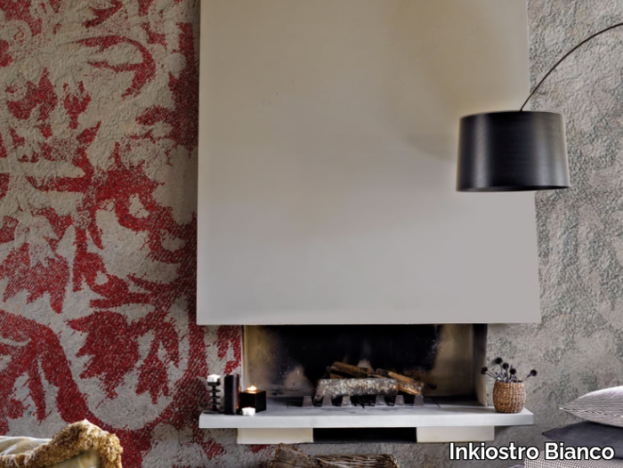 TORINO 06 MAXIOVAL - Damask panoramic wallpaper _ Inkiostro Bianco