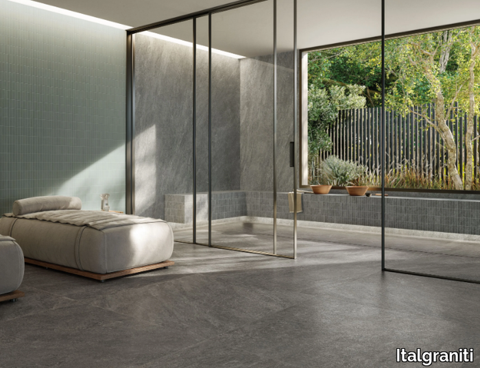 ORIGINS DARK - Porcelain stoneware wall/floor tiles with stone effect _ Italgraniti