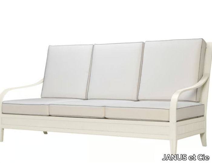 SAVANNAH - 3 seater powder coated aluminium sofa _ JANUS et Cie