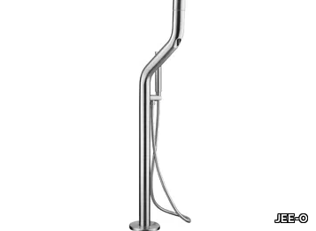 FLOW BATH MIXER - Floor standing stainless steel bathtub mixer with hand shower _ JEE-O