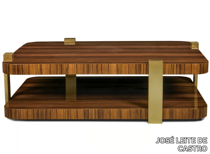 TWICE - Low rectangular wooden coffee table _ JOSÉ LEITE DE CASTRO