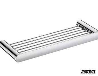 CHARMING - Chromed brass bathroom wall shelf _ JUSTIME