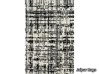 BAROQUE TAQ-266 White/Ebony - Rectangular handmade rug _ Jaipur Rugs