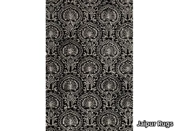 BAROQUE TAQ-333 Ebony/White - Rectangular handmade rug _ Jaipur Rugs