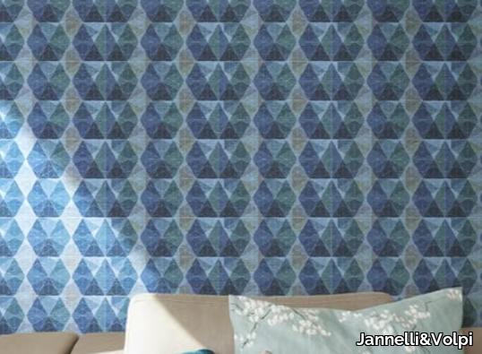 KOBE - Geometric natural fibre wallpaper _ Jannelli&Volpi