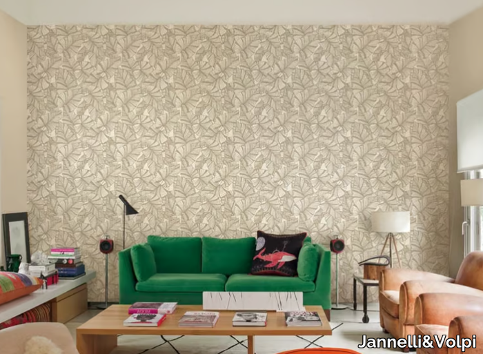 LAURUS - Nonwoven wallpaper with floral pattern _ Jannelli&Volpi