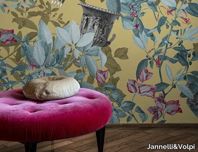 PRIMAVERA ROMANA - Digital printing wallpaper with floral pattern _ Jannelli&Volpi