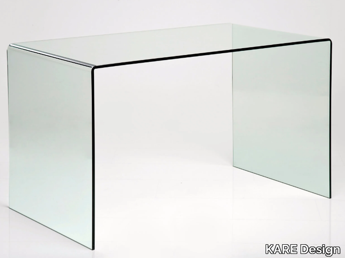 CLEAR CLUB - Rectangular crystal writing desk _ KARE Design