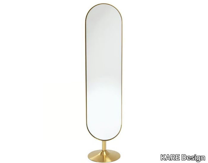 CURVE - Freestanding oval steel mirror _ KARE Design