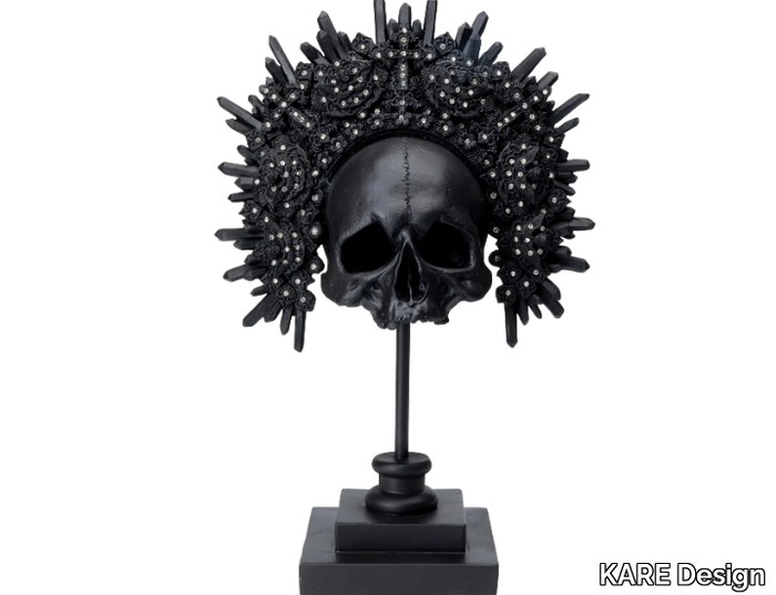 KING SKULL - Polyresin sculpture _ KARE Design