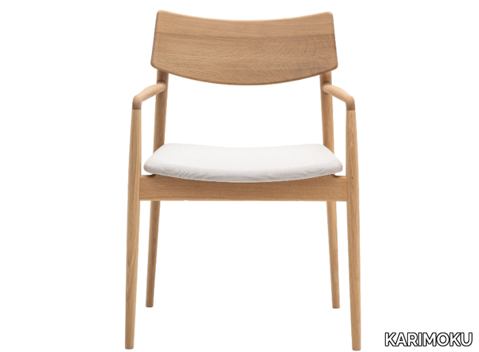 A-DC02 - Wooden chair with armrests _ KARIMOKU