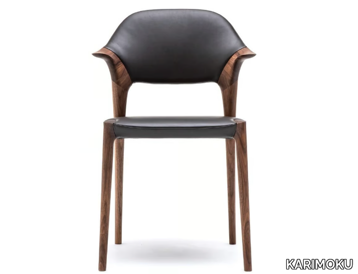 KUNST - Upholstered leather chair _ KARIMOKU
