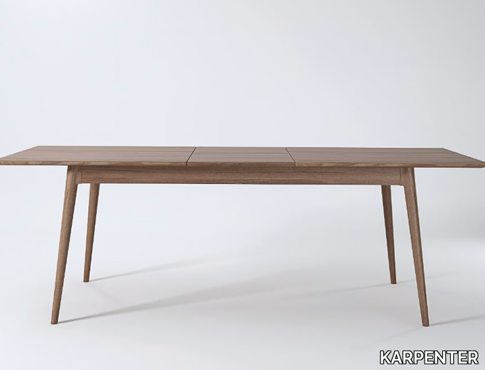 VINTAGE - Extending rectangular wooden living room table _ KARPENTER