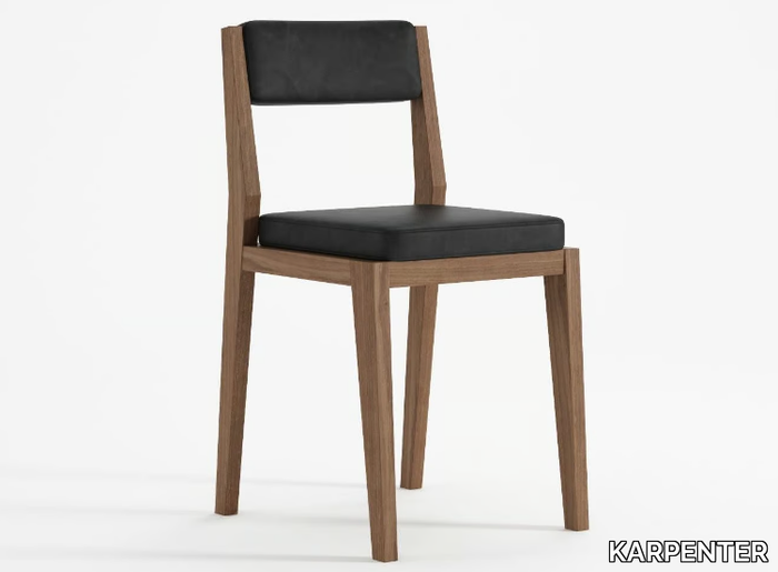 NOUVEAU BISTRO - Upholstered solid wood restaurant chair _ KARPENTER