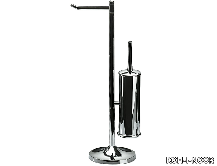 KOKO - Chromed brass toilet roll holder / toilet brush _ KOH-I-NOOR