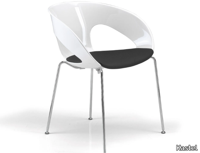 KRIZIA - Polycarbonate chair open back _ Kastel