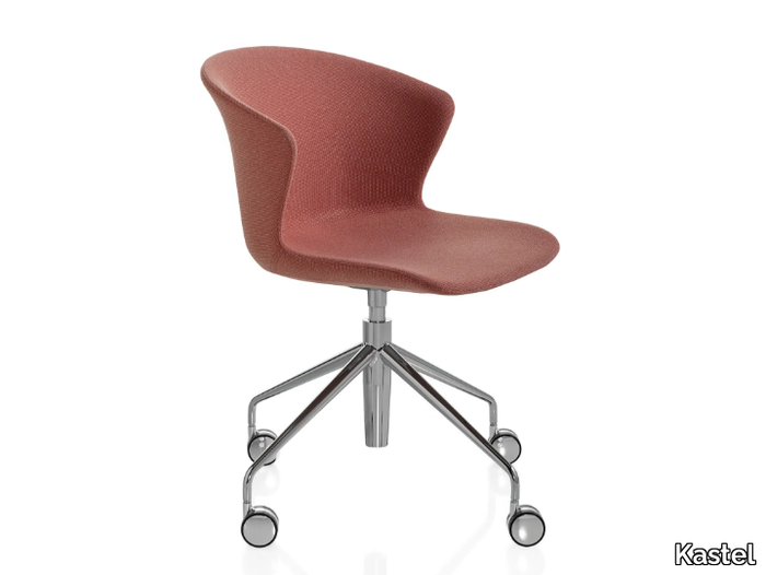 KICCA PLUS - Fabric office chair with castors with 4-Spoke base _ Kastel