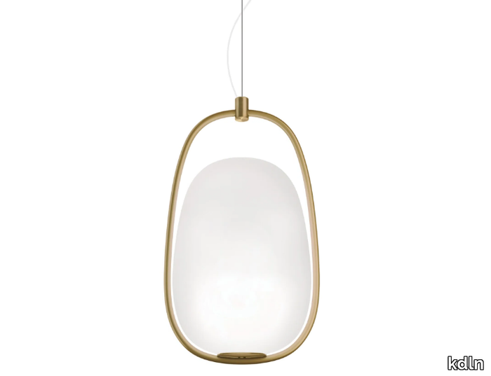 LANNÀ - Opal glass pendant lamp _ KDLN