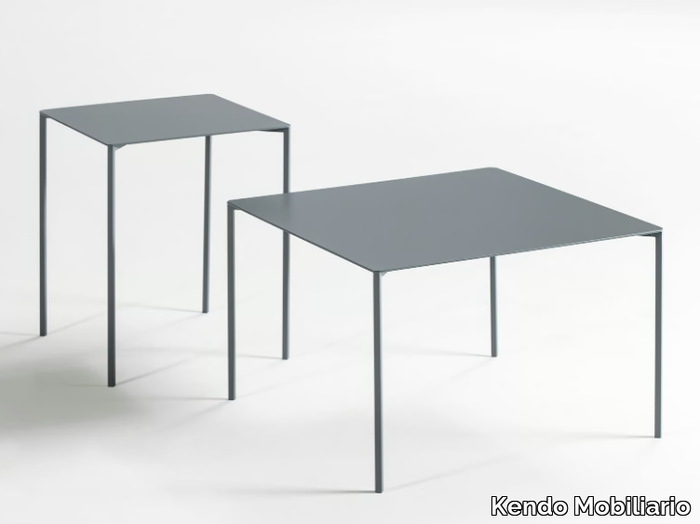 TRAZO - Square metal side table _ Kendo Mobiliario