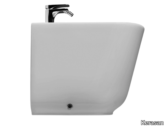 TRIBECA 5120 - Floor mounted back to wall ceramic bidet _ Kerasan