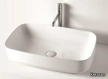 TRIBECA 5141 - Countertop ceramic washbasin _ Kerasan