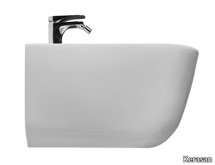 TRIBECA 5125 - Wall-hung ceramic bidet _ Kerasan