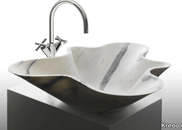 BOWL 1 - Countertop marble washbasin _ Kreoo