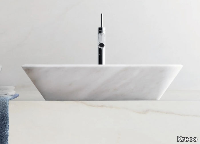 BOWL 8 - Countertop marble washbasin _ Kreoo