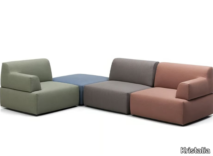 PALCHETTO - Corner fabric garden sofa _ Kristalia