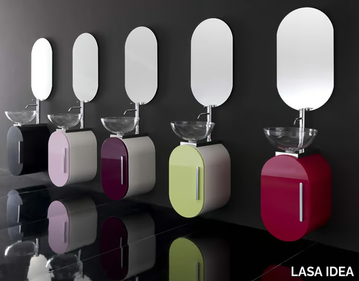 FLUX_US 15 - Single wall-mounted vanity unit _ LASA IDEA