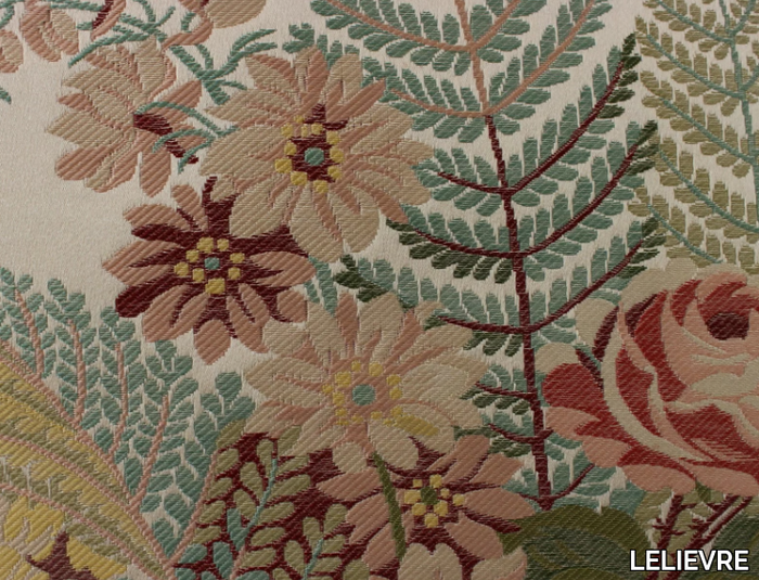 TASSINARI & CHATEL - MARLY - Louis XVI embroidered fabric with floral pattern _ LELIEVRE