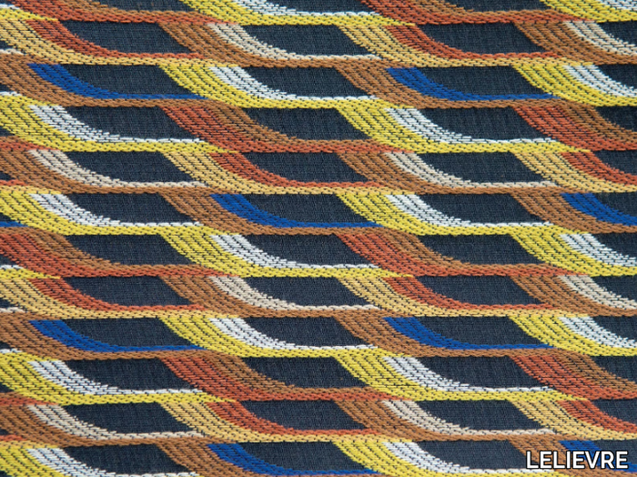 ALULA - Polyester fabric with graphic pattern _ LELIEVRE