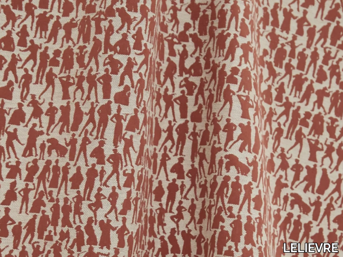 JEAN PAUL GAULTIER - SILHOUETTES - Jacquard cotton fabric with graphic pattern _ LELIEVRE